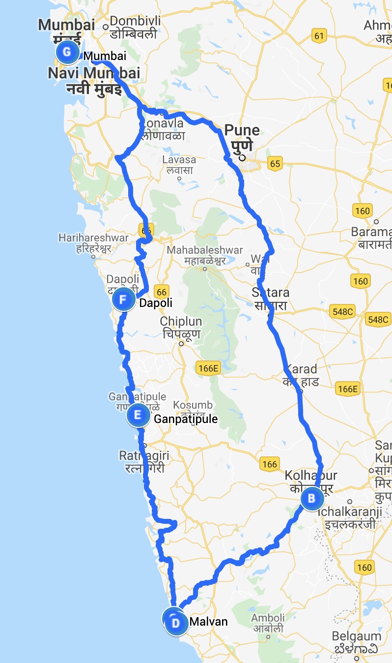 konkan road trip itinerary